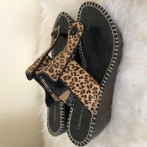Donald J. Pliner Animal Print Wedge Sandals